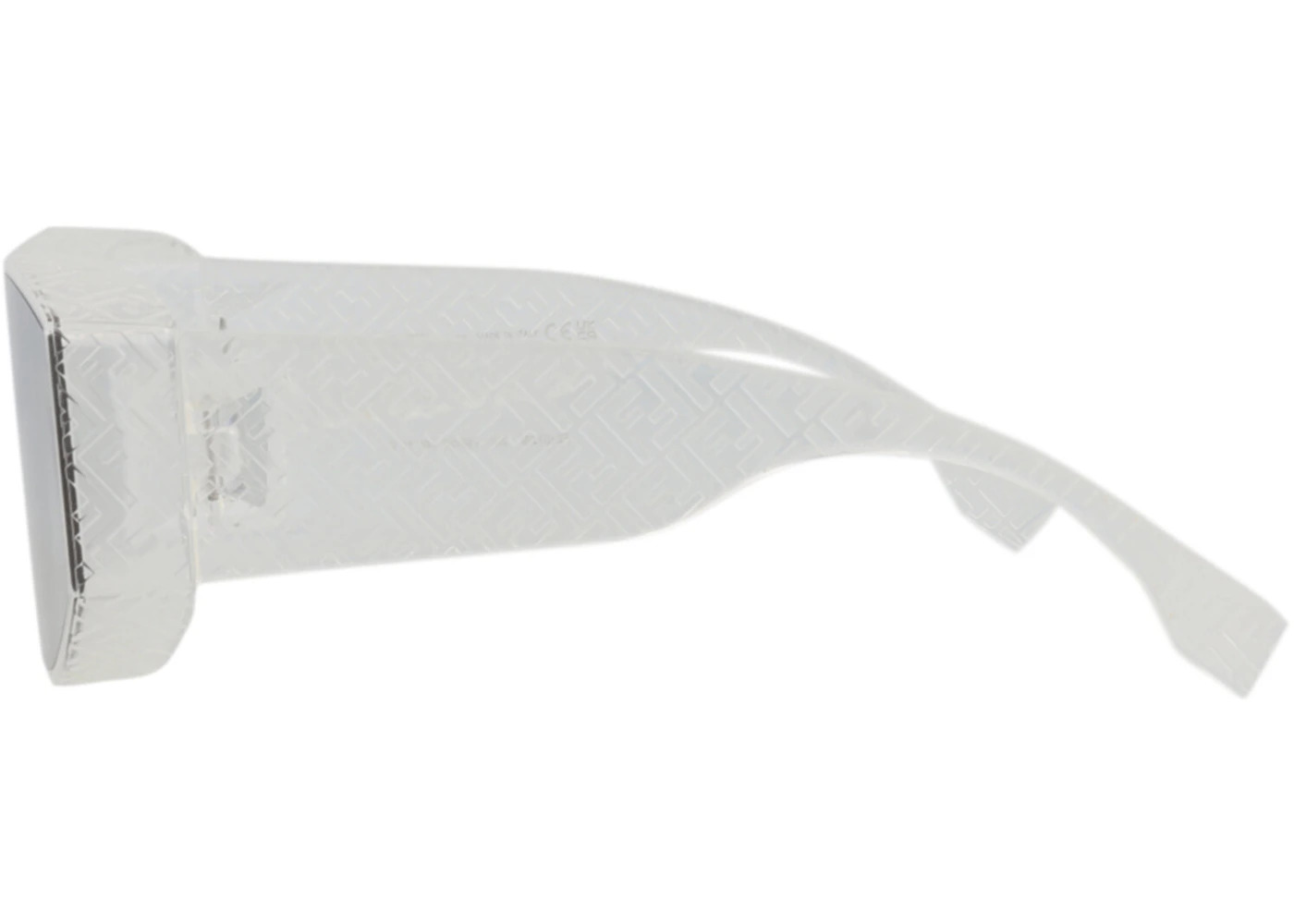 Fendi Shield Sunglasses Crystal Crystal Smoke (FE40128I-00-26C) - 3