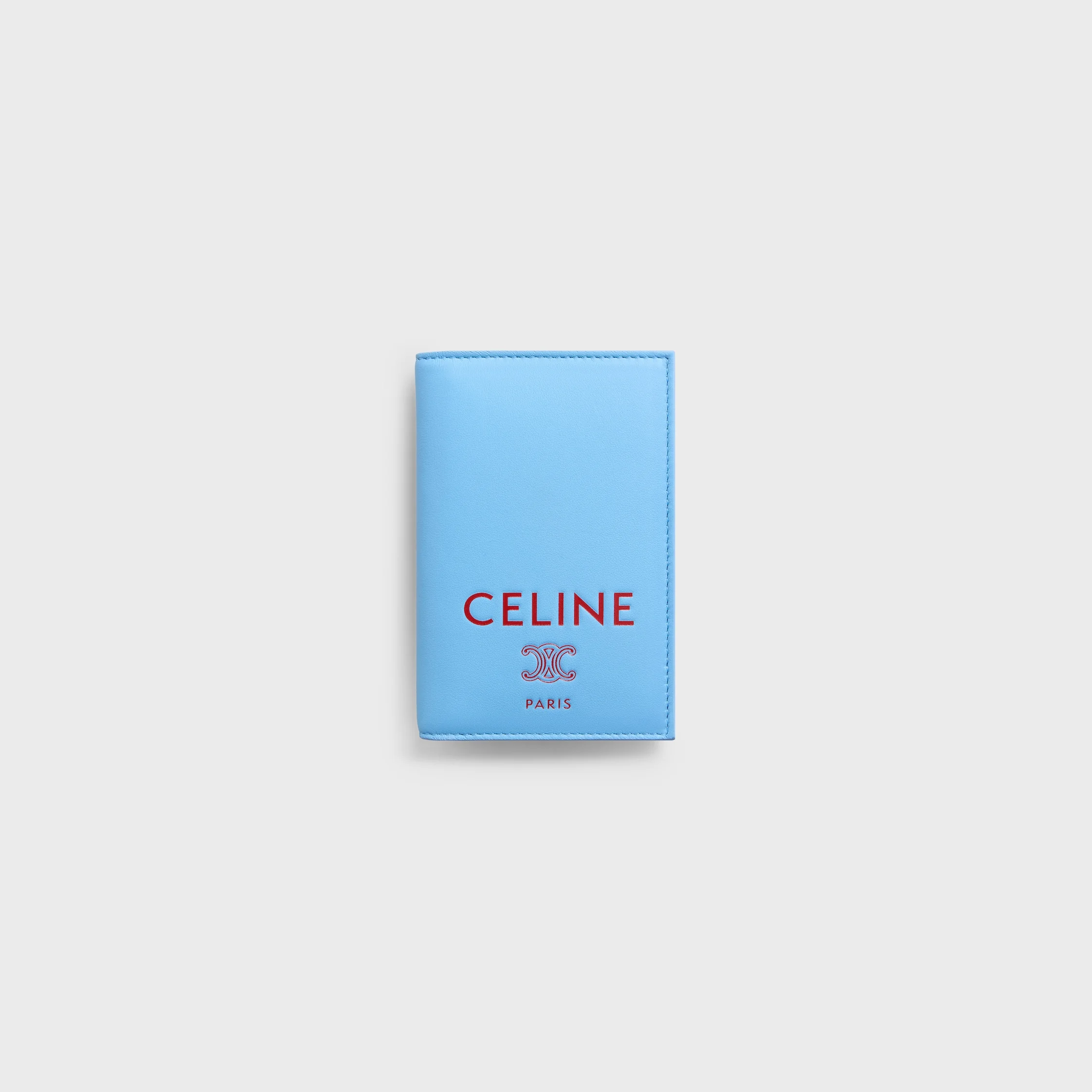 VERTICAL CARD HOLDER IN SMOOTH LAMBSKIN - 1