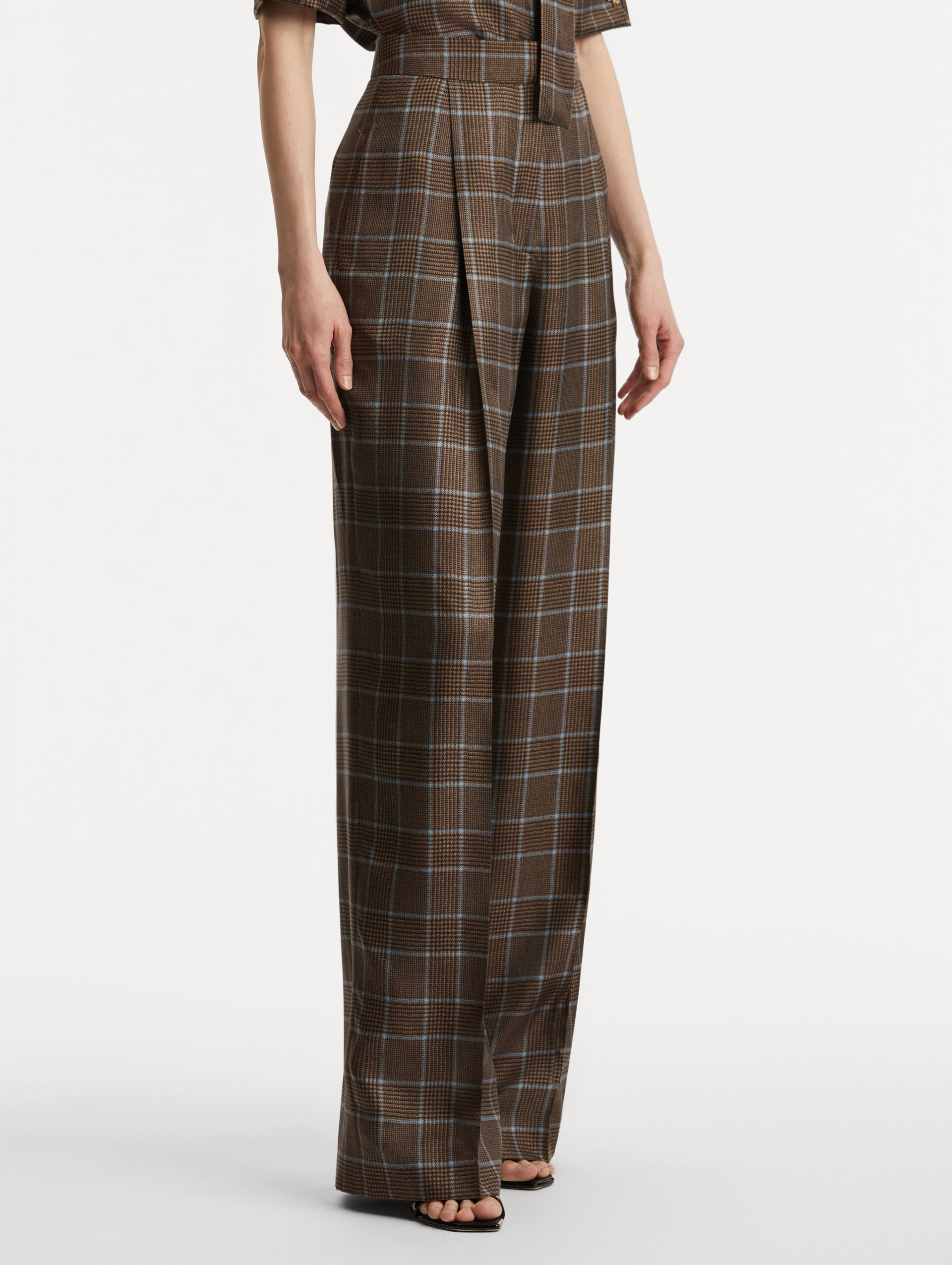 PRINCE OF WALES SILK PANT - 5