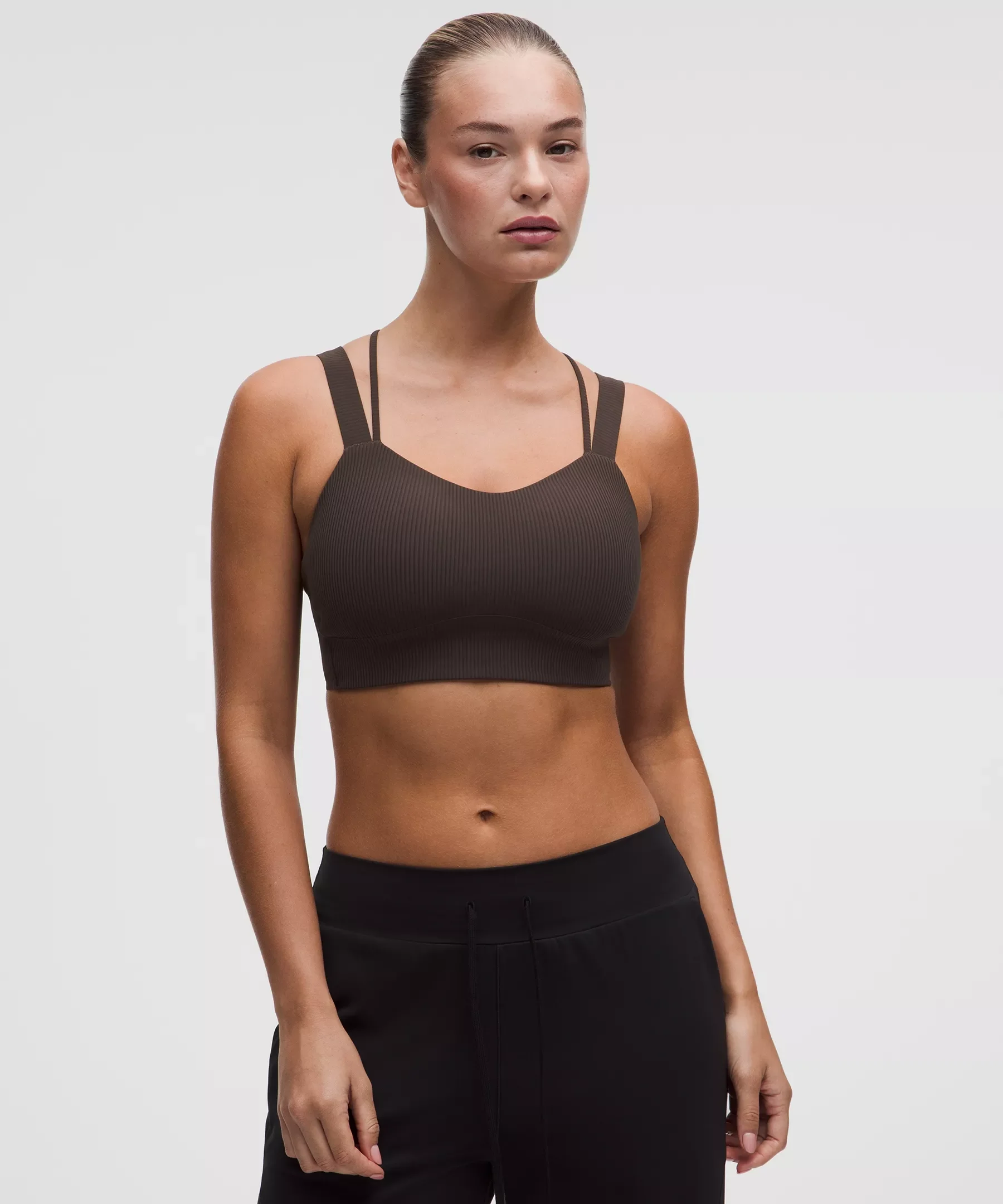 Like a Cloud Ribbed Longline Bra *Light Support, D/DD Cup - 1