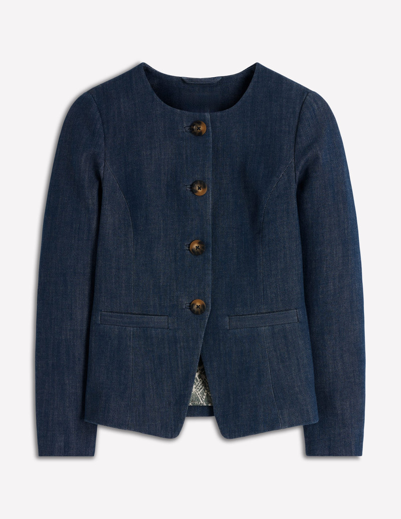Hampstead Cotton Twill Blazer-Navy 1
