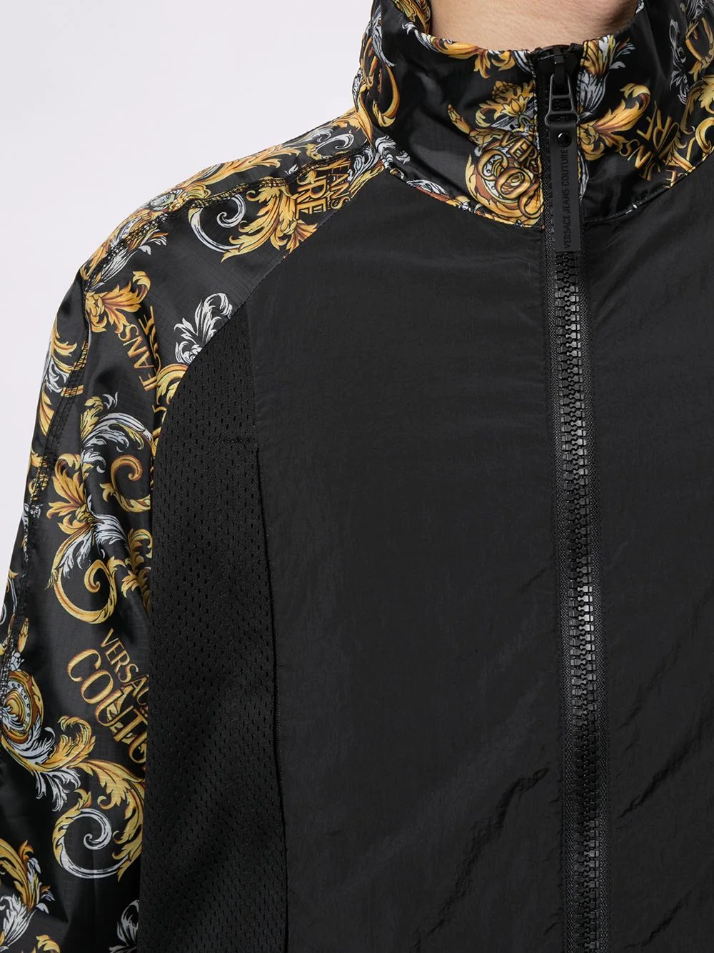 baroque-print track jacket - 5