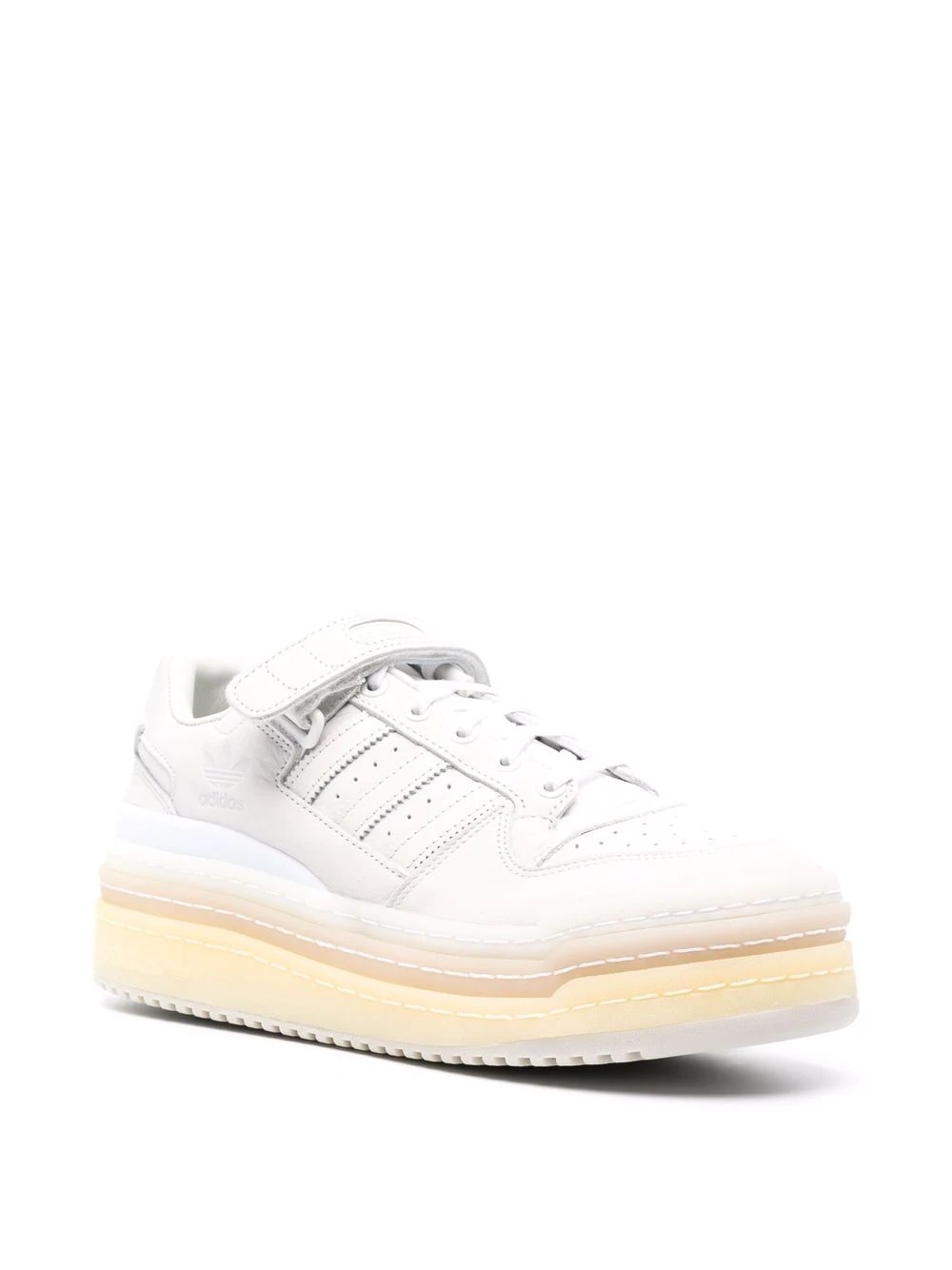 panelled flatform sneakers - 2