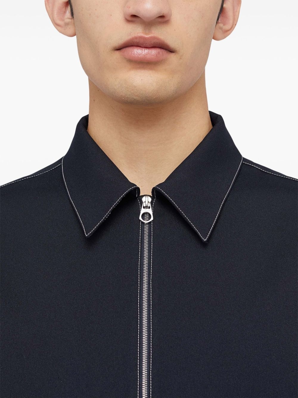 zip-up shirt jacket - 5