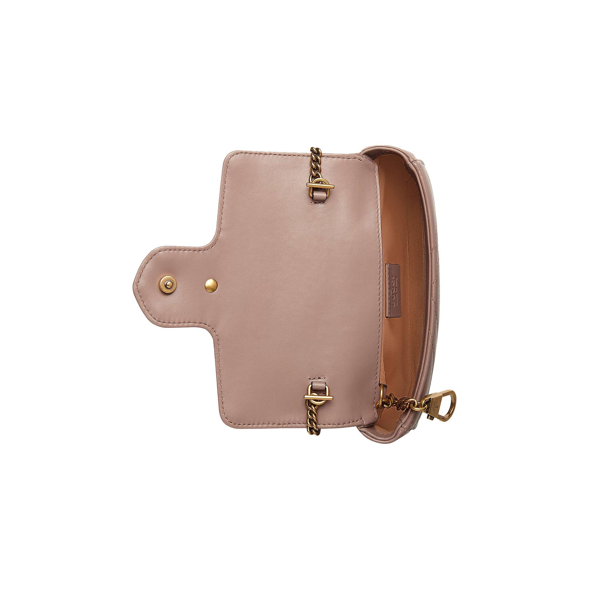 Gucci GG Marmont Matelassé Leather Super Mini Bag 'Beige' - 3