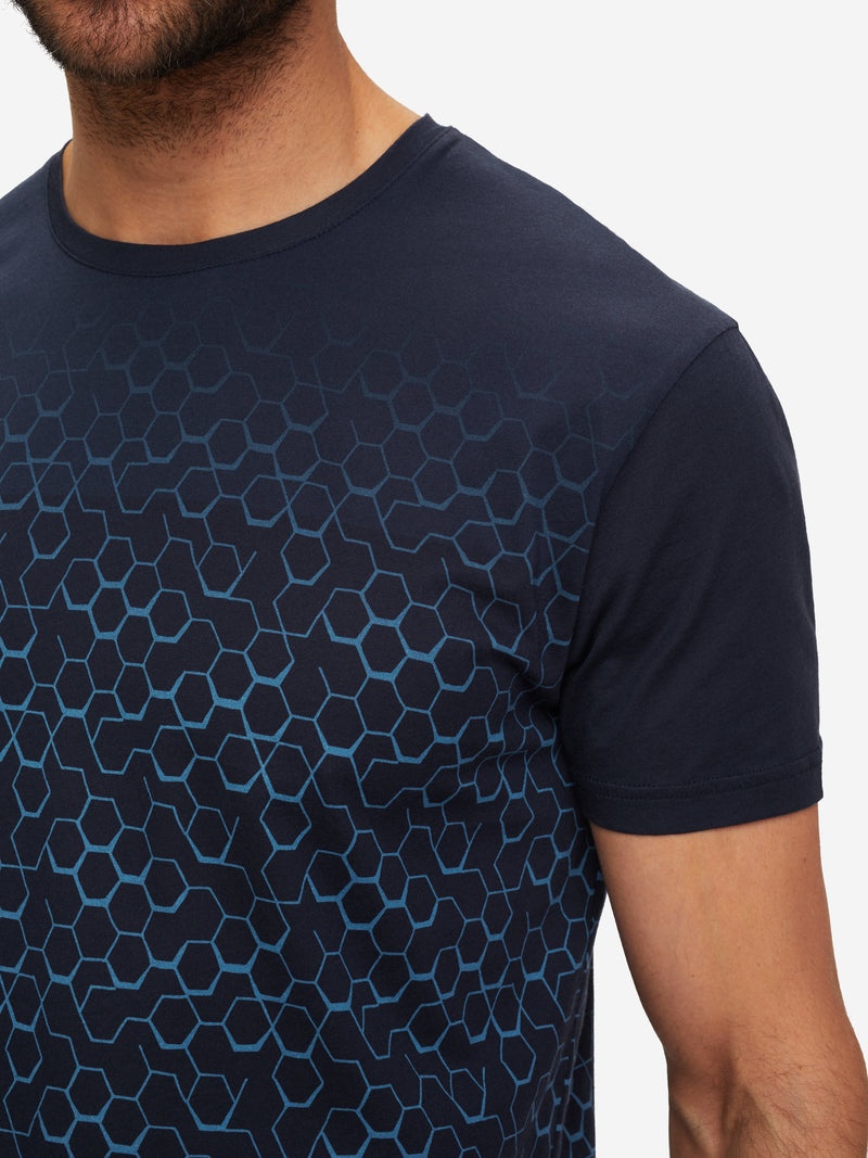 Men's T-Shirt Robin 9 Pima Cotton Navy - 6