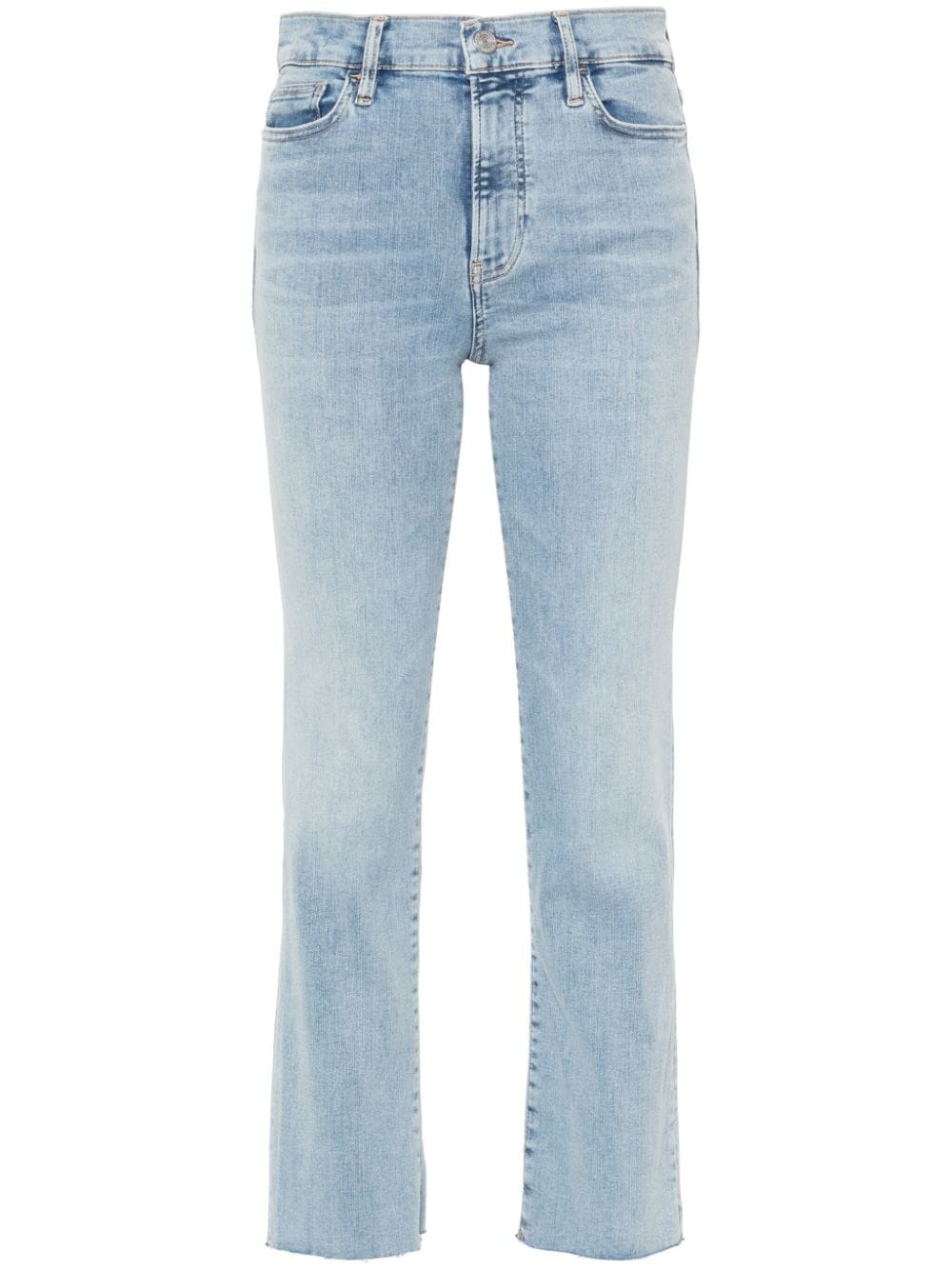 high-rise straight-leg jeans - 1