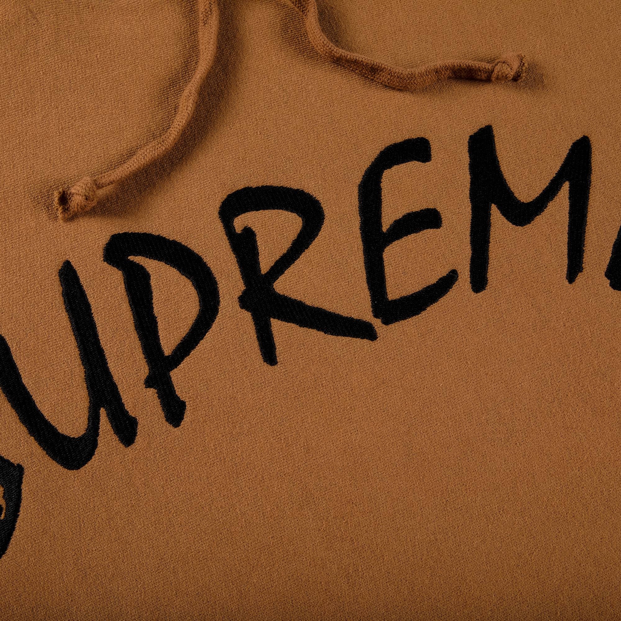 Supreme FTP Arc Hooded Sweatshirt 'Brown' - 2