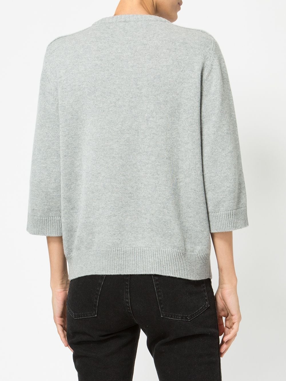 short-sleeve shift sweater - 4