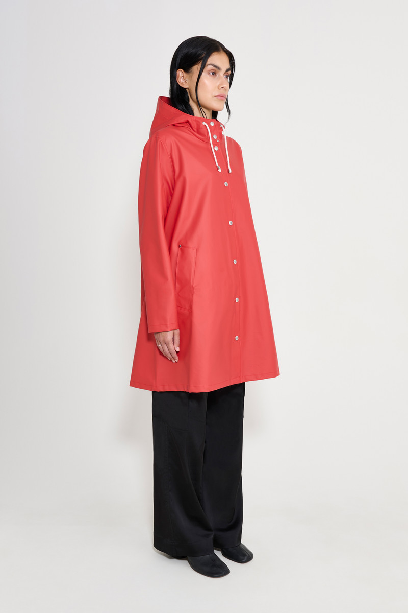 Mosebacke Lightweight Raincoat Washed Red 3