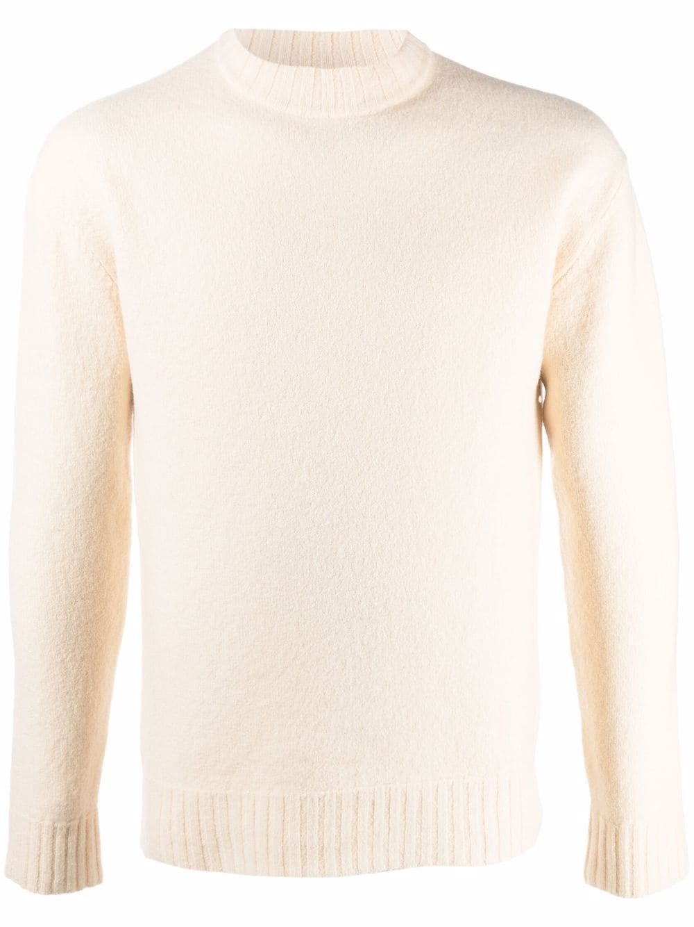 mock-neck knitted jumper - 1