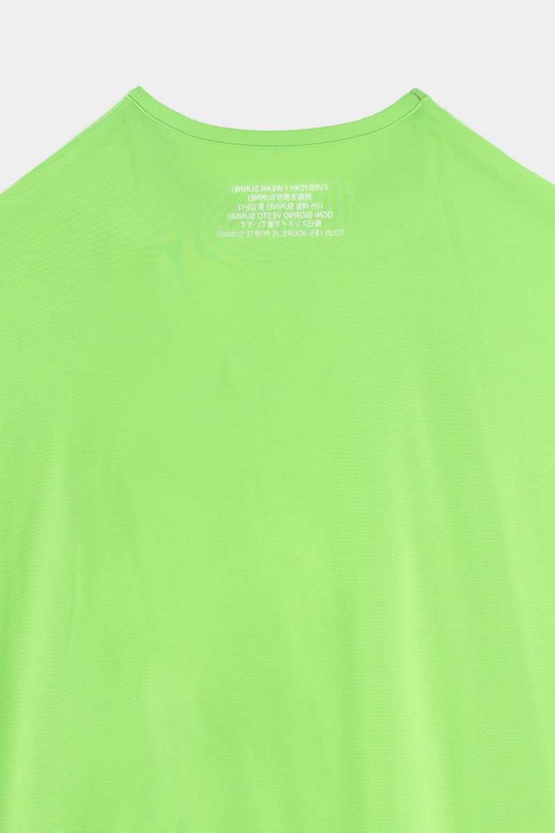 STRETCH OVER T-SHIRT / fluo green 5
