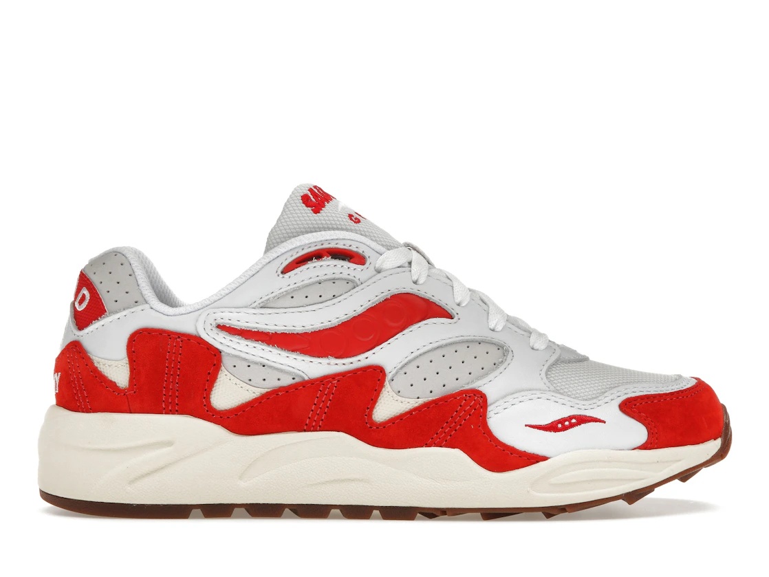 Saucony Grid Shadow 2 Ivy Prep White Red - 1