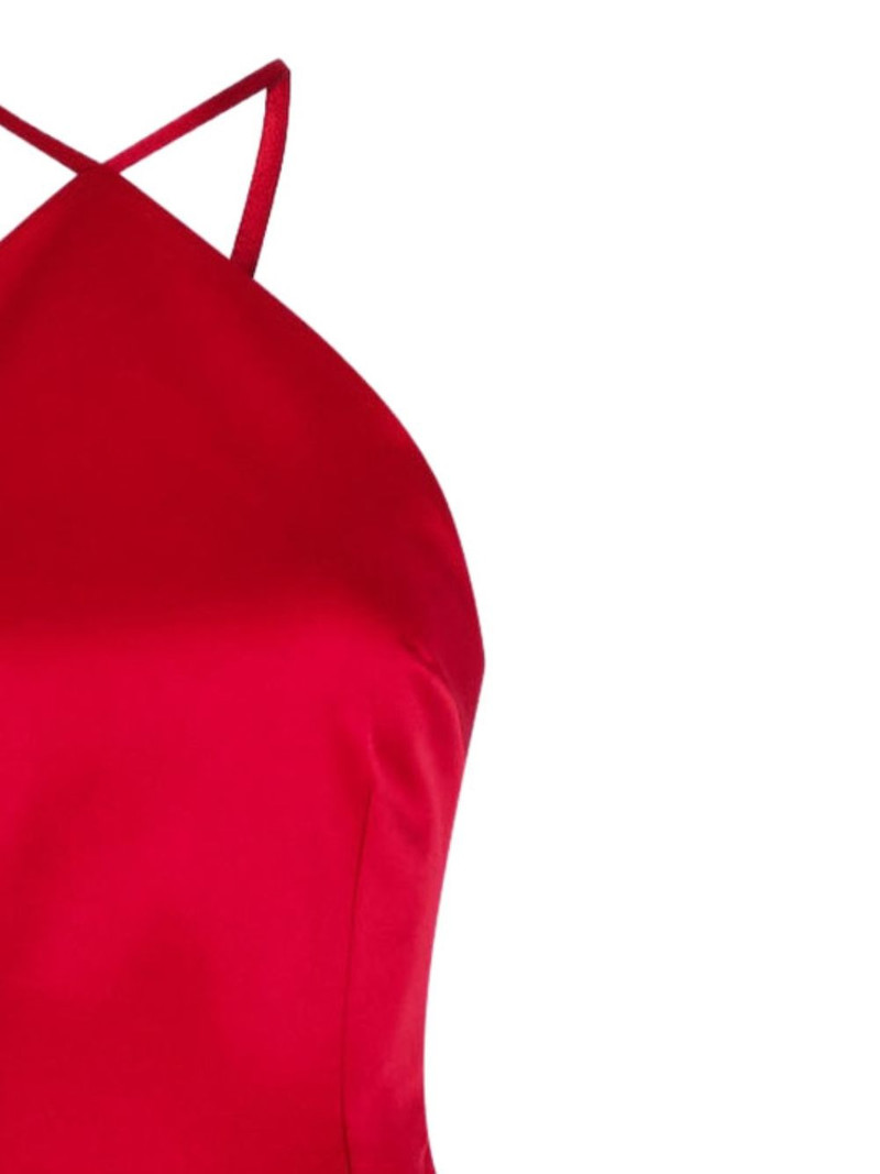 SOLACE LONDON Fern halterneck satin maxi dress outlook