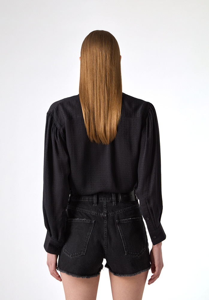 BLOUSE 104 BLACK MONOGRAM - 3