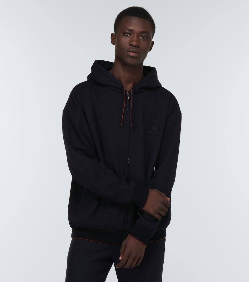 Zipped cashmere-blend hoodie - 3