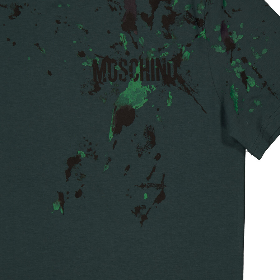Moschino Painted Splatter Stretch Jersey T-Shirt - 2