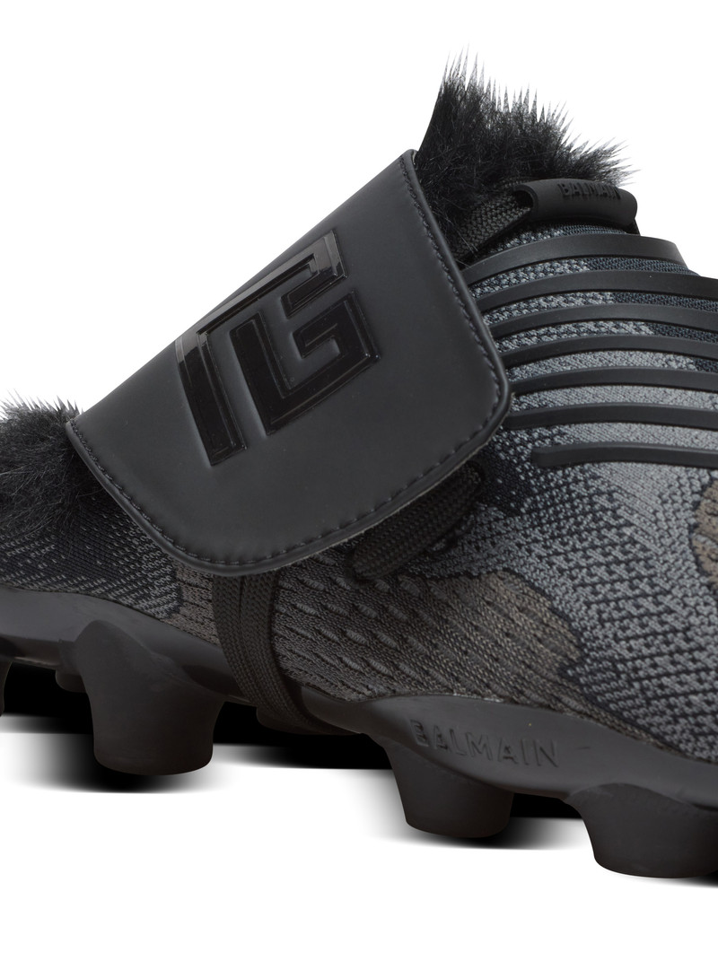 Half Time faux fur-lined mules with technical fabrics 8