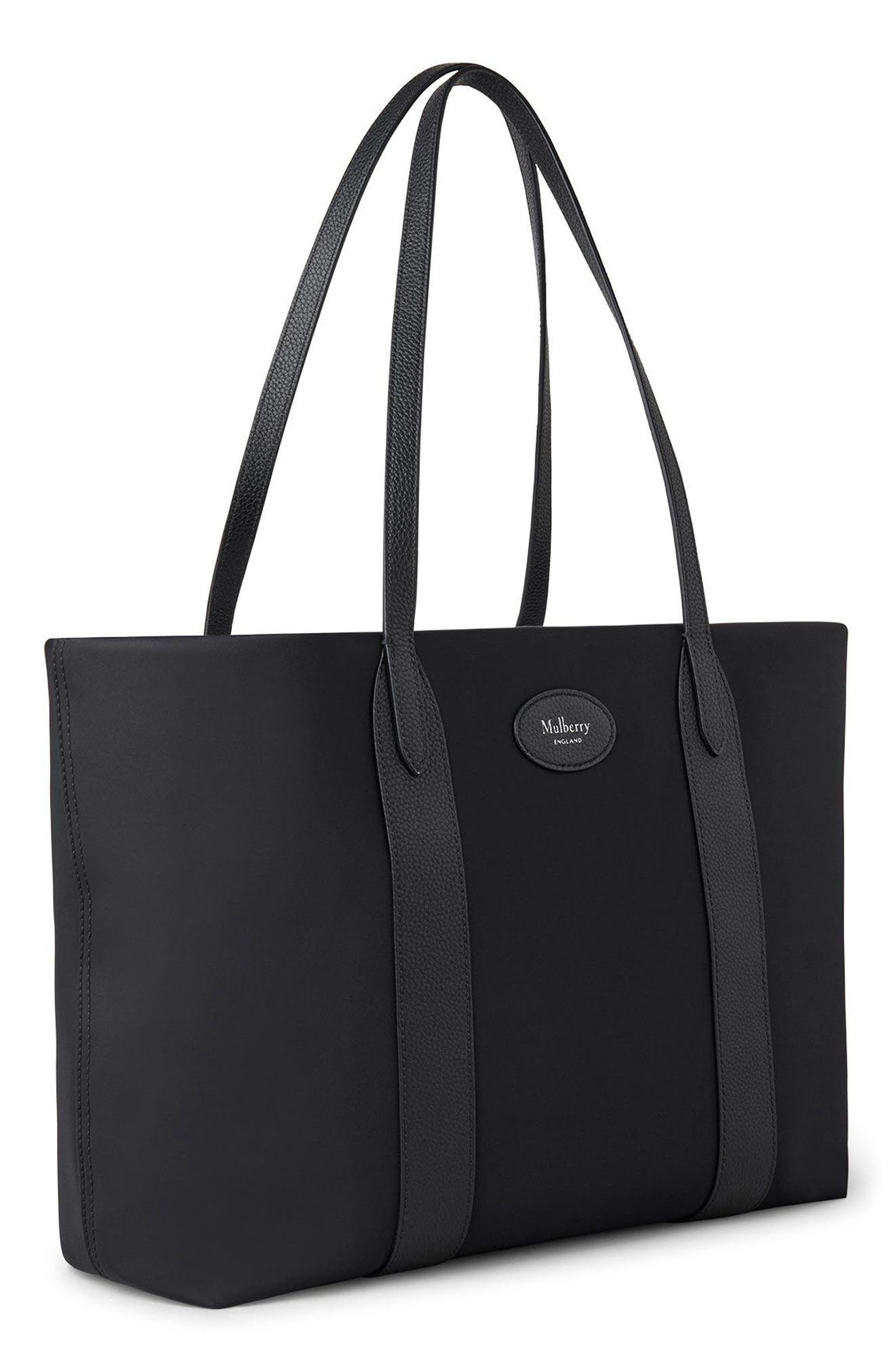 Mulberry Bayswater Nylon Tote in Black at Nordstrom - 5