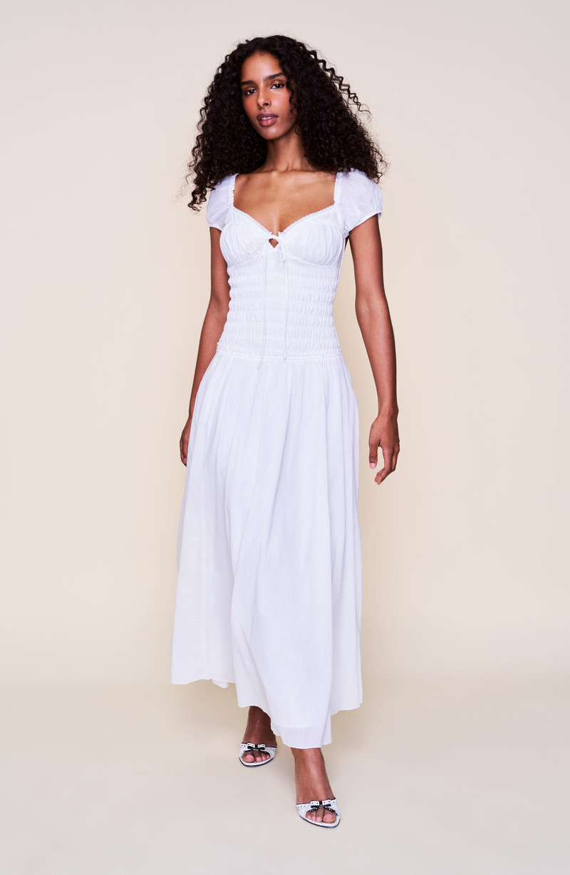 Guizio Formentera Maxi Dress in White 1