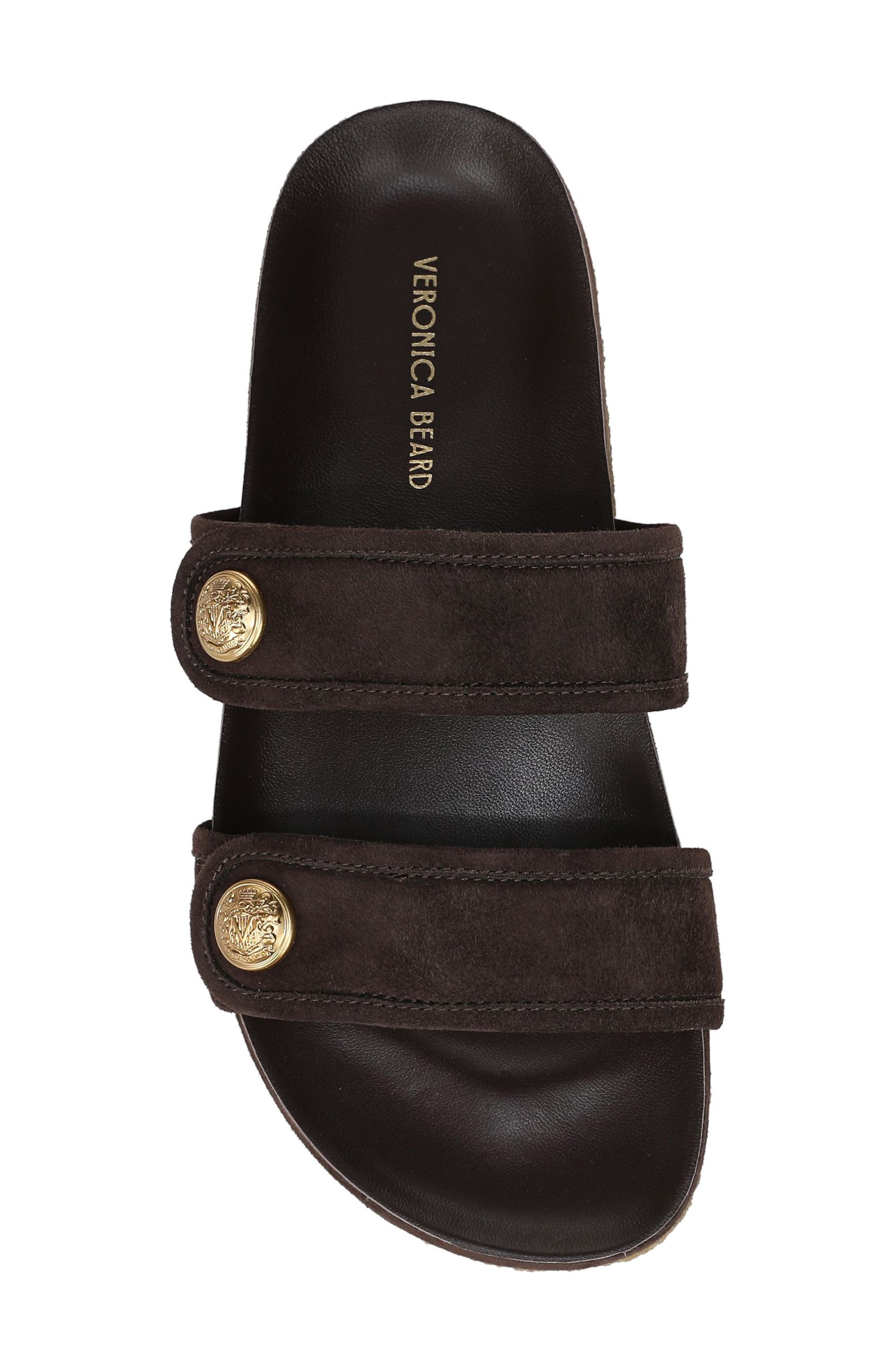 Veronica Beard Percey Slide Sandal in Espresso at Nordstrom - 5