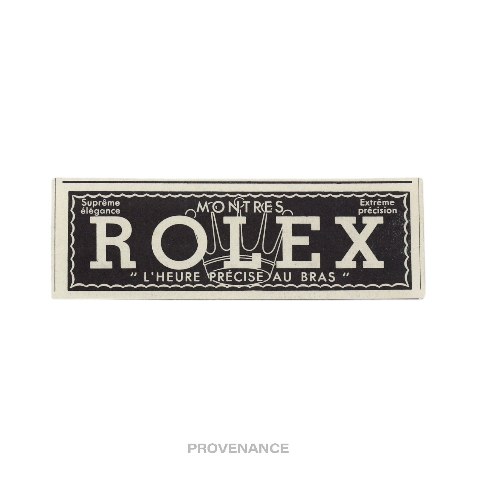 Rolex Antique Vintage Newsprint Ad - Crown Logo - 3