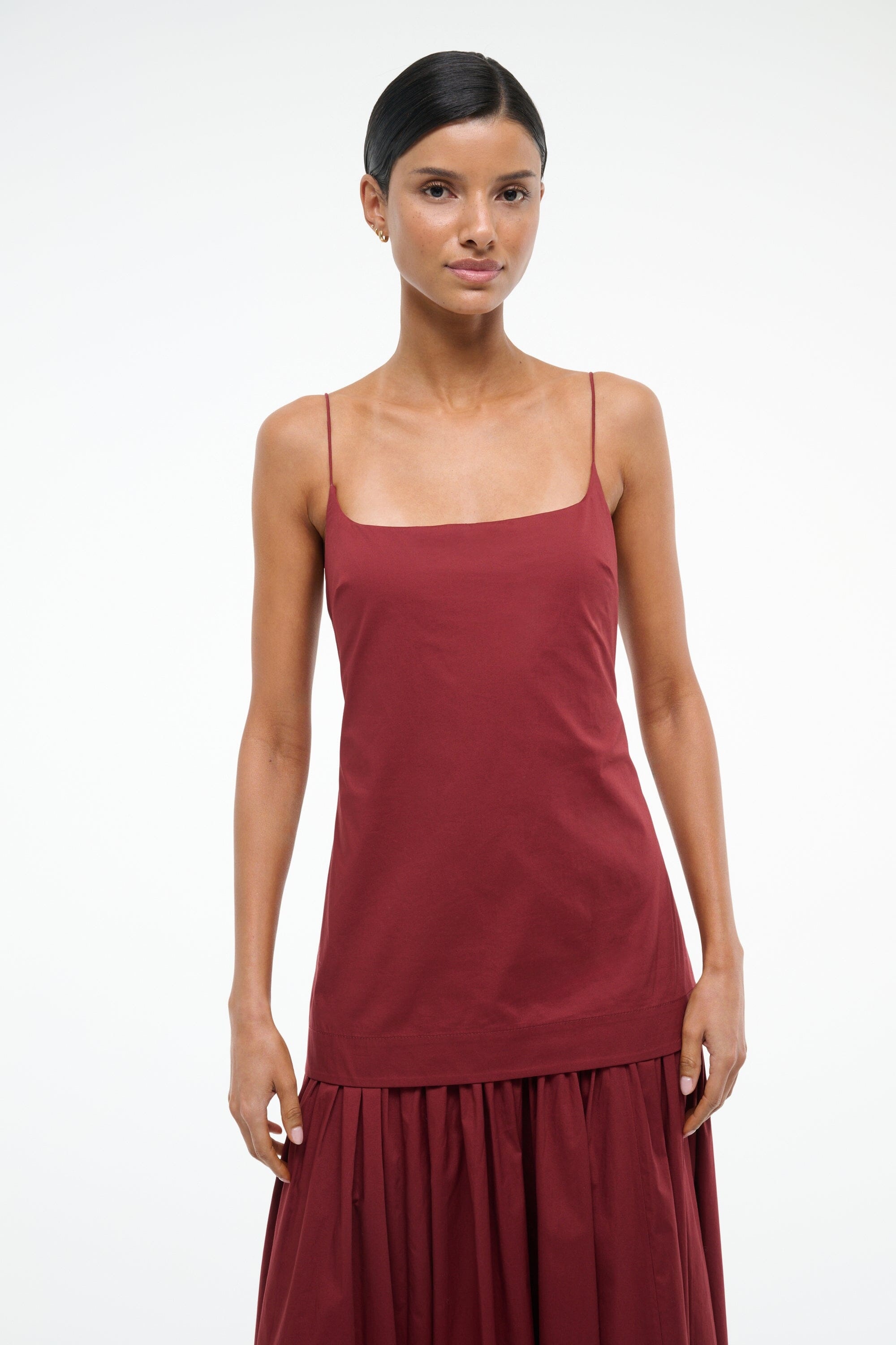 STAUD ARI DRESS SANGRIA - 5