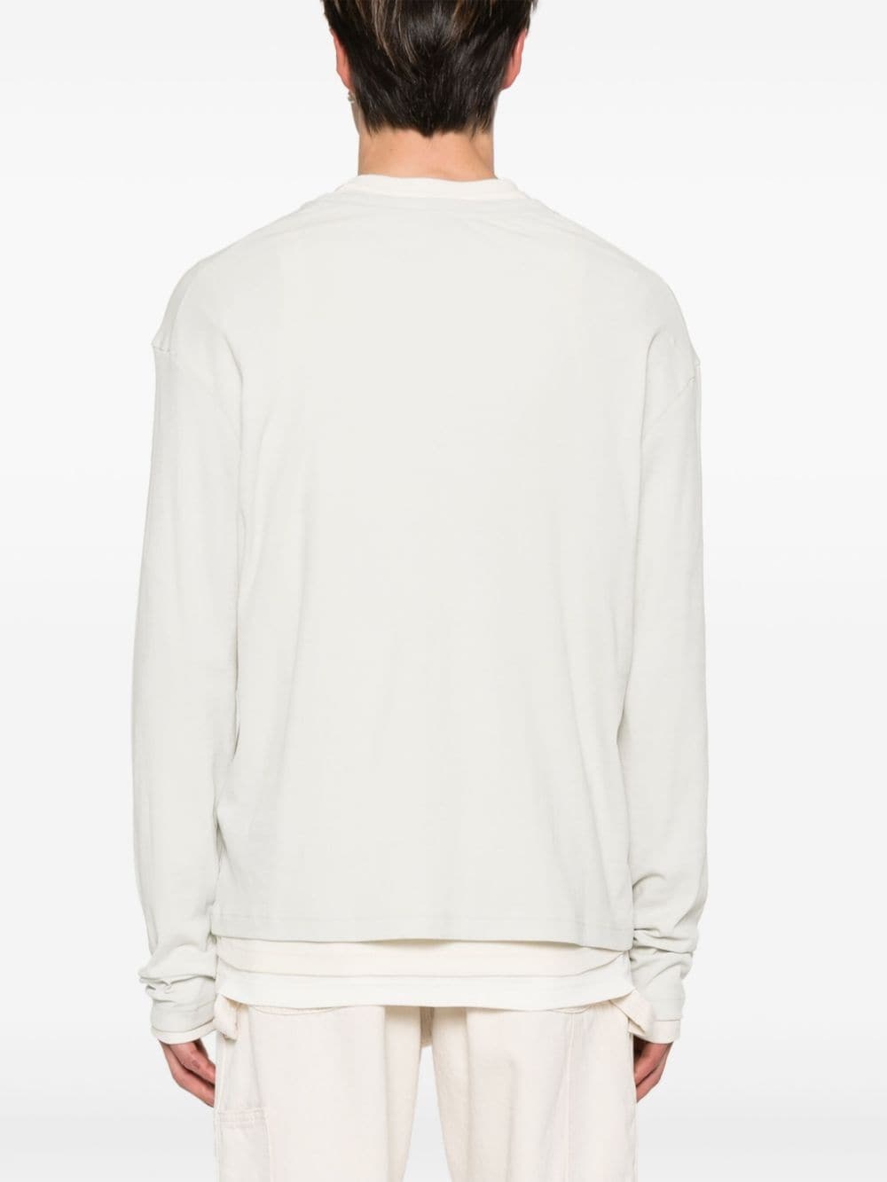 layered cotton T-shirt - 4