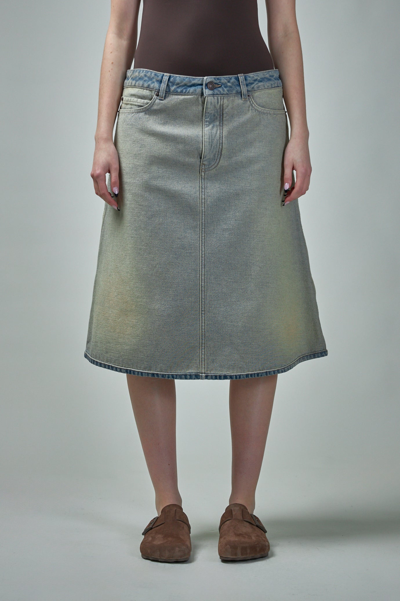 BALENCIAGA Inside-Out Skirt | labelsfashion | REVERSIBLE