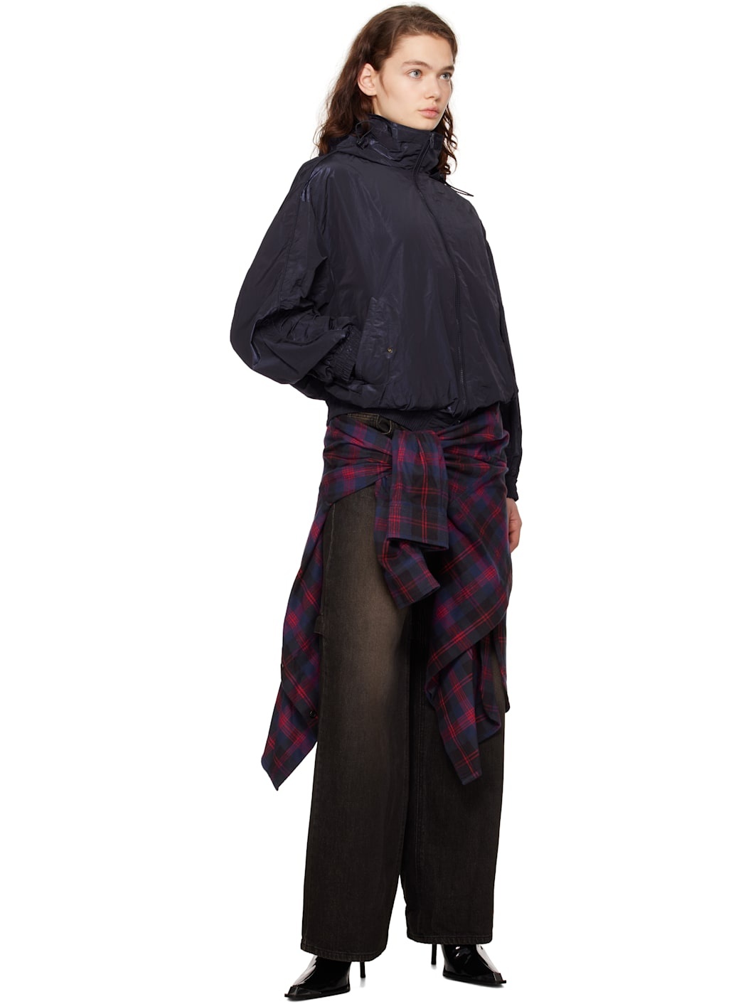 Black Layered Jeans & Shirt Set - 5