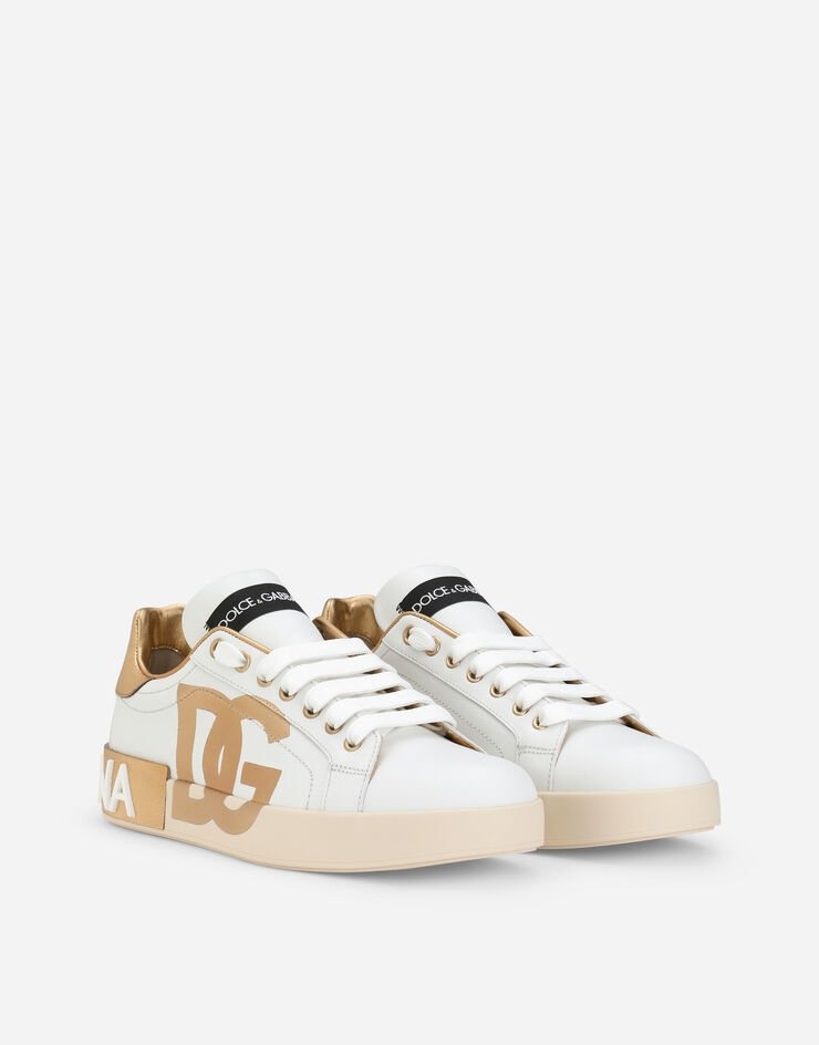 Calfskin Portofino sneakers with DG logo - 2