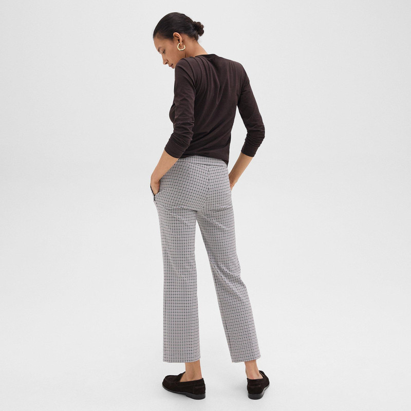 Theory Kick Pant in Stretch Houndstooth Knit outlook