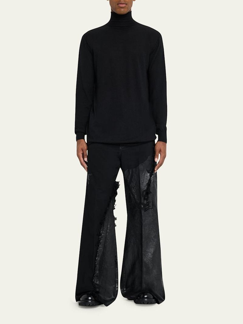 Rick Owens Men's Cashmere Oversized Turtleneck Sweater outlook