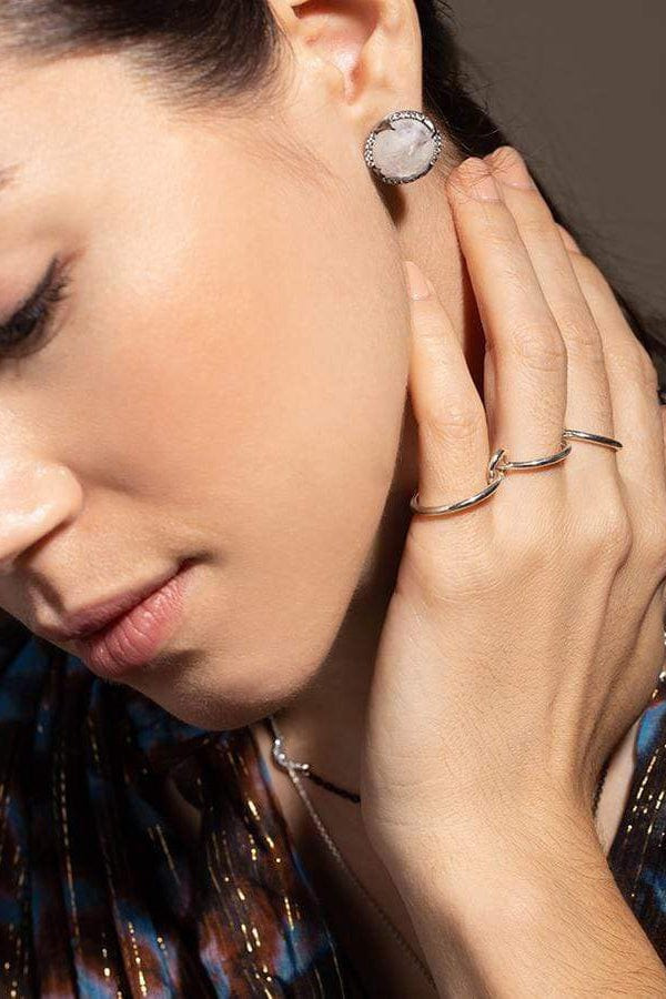 Solarium Silver 3 Link Rings - 2