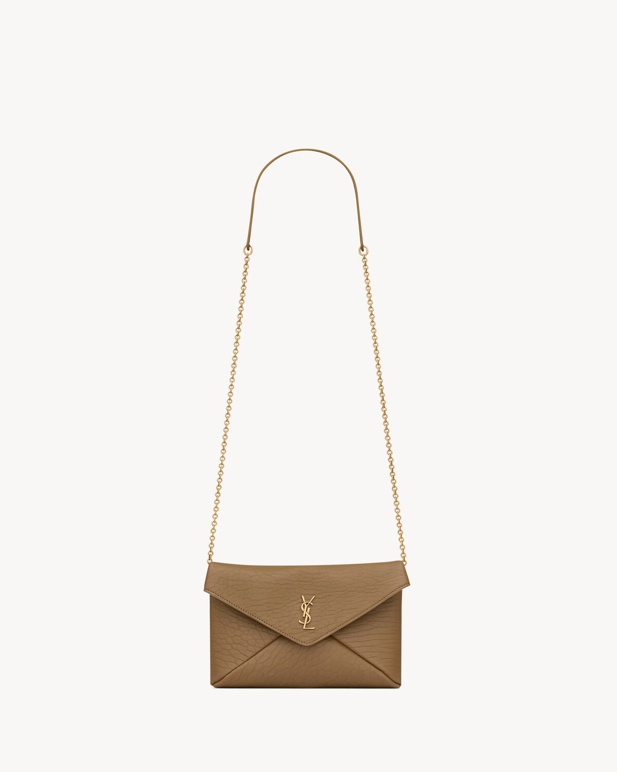 クラッチバッグ SAINT LAURENT BEIGE CASSANDRE CHAIN CLUTCH CASSANDRE chain clutch in lambskin | Saint Laurent | YSL US