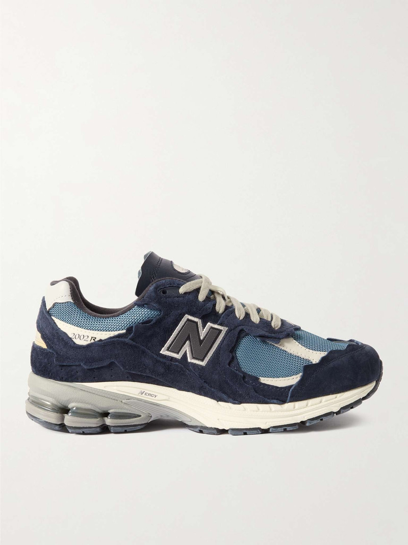 2002R Leather-Trimmed Suede and Mesh Sneakers - 1