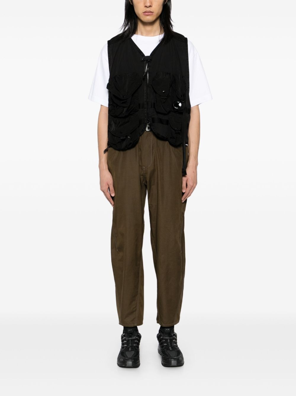 HIGH COUNT CLOTH WIDE PANTS - 2