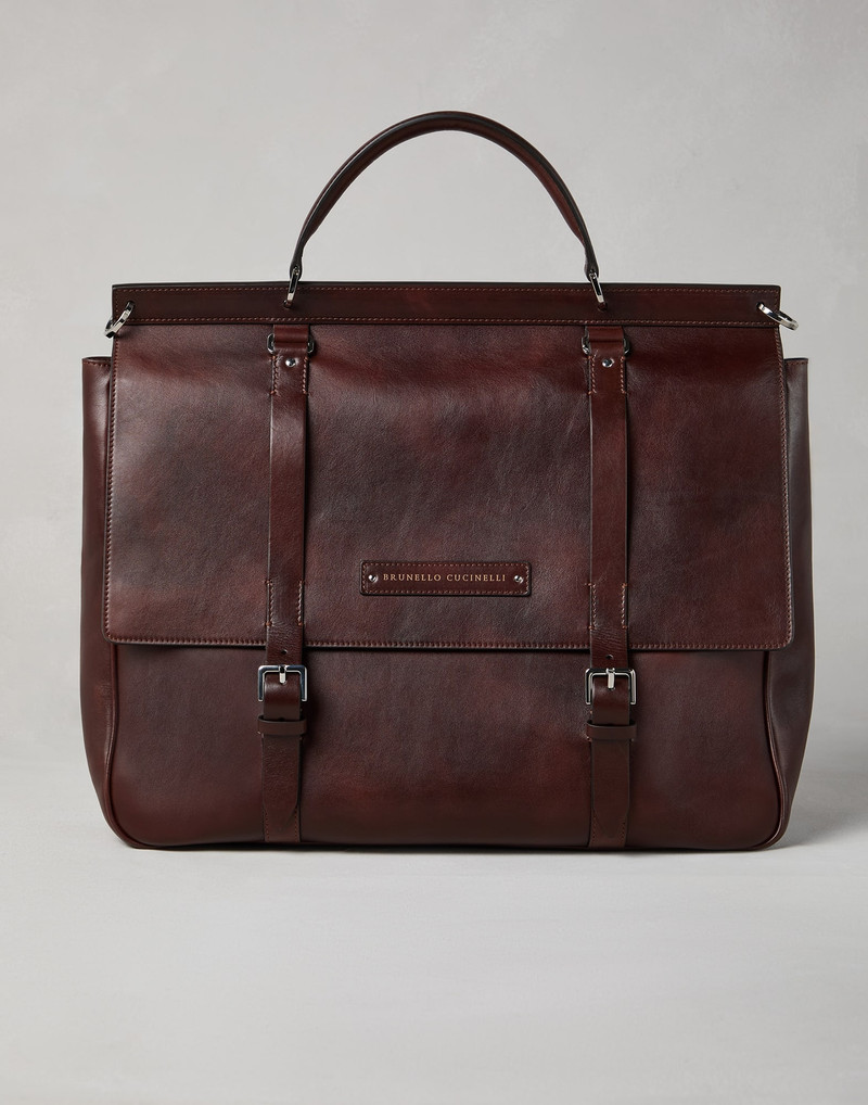 Calfskin casual briefcase 1