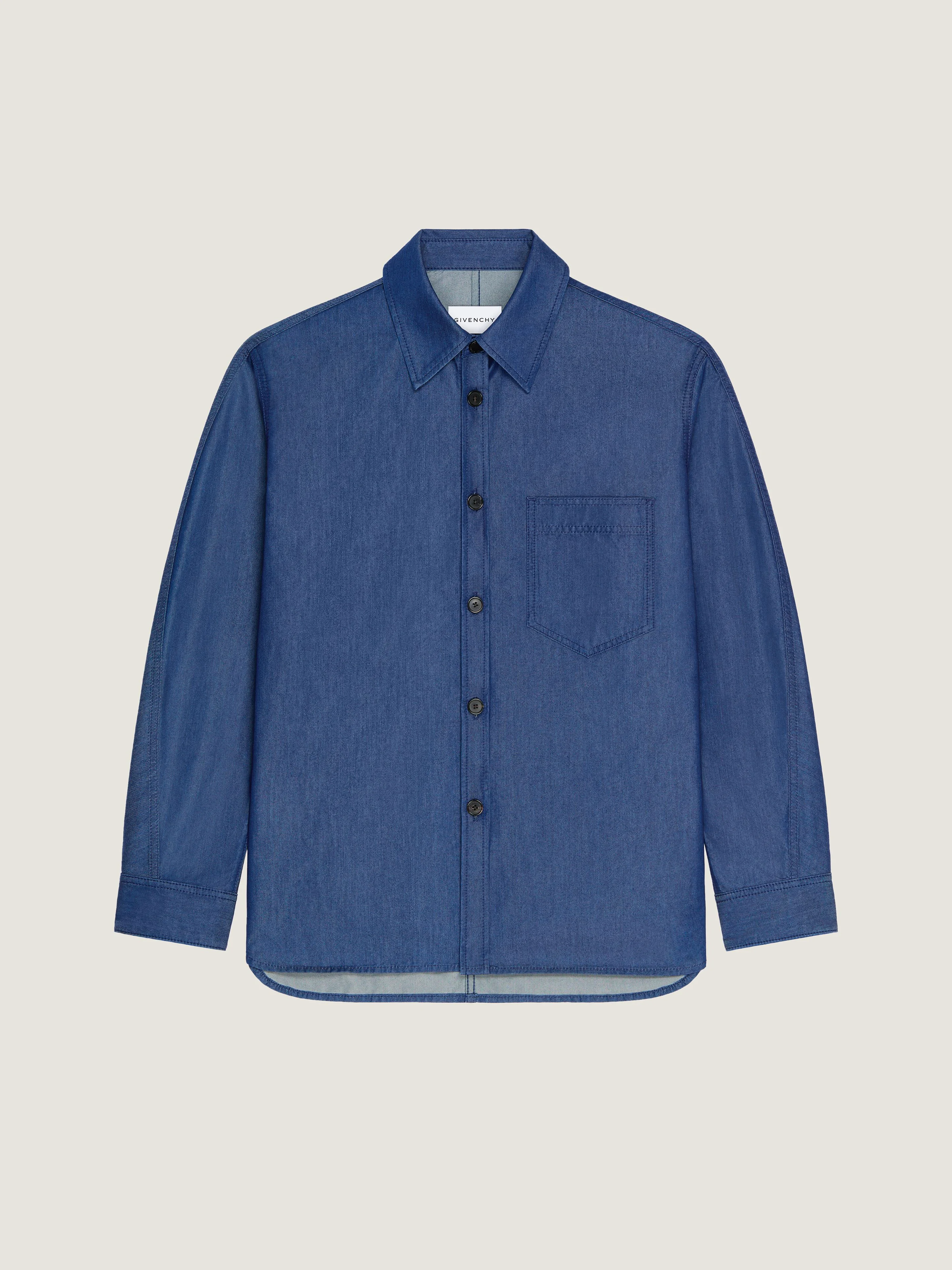 COUTURE SEAM OVERSHIRT DENIM WITH GIVENCHY STAMP - 1