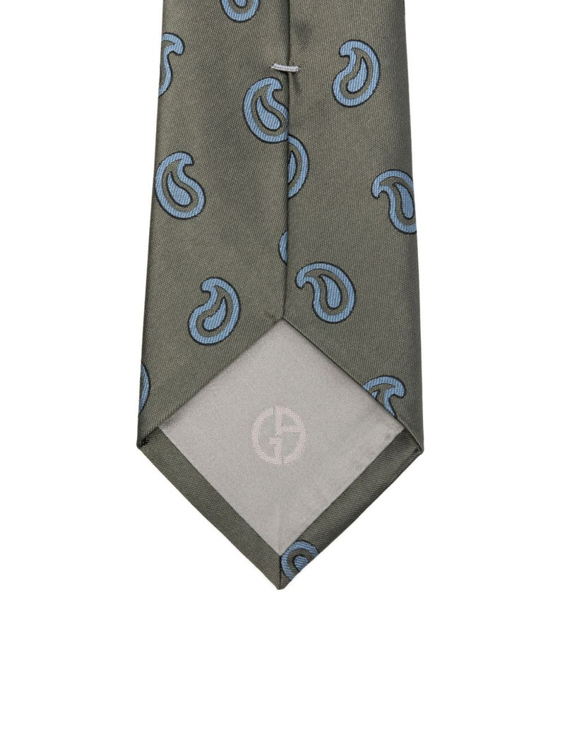 GIORGIO ARMANI paisley-print silk tie outlook