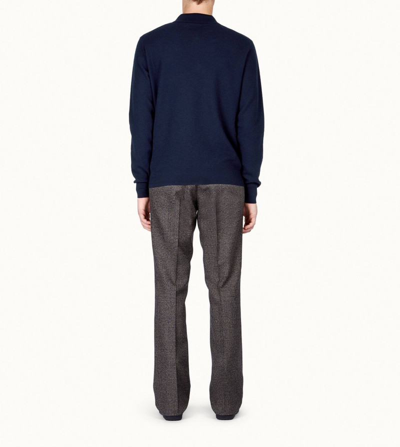 POLO IN WOOL - BLUE 3