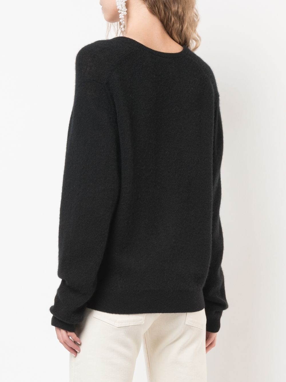 cashmere V-neck jumper - 4