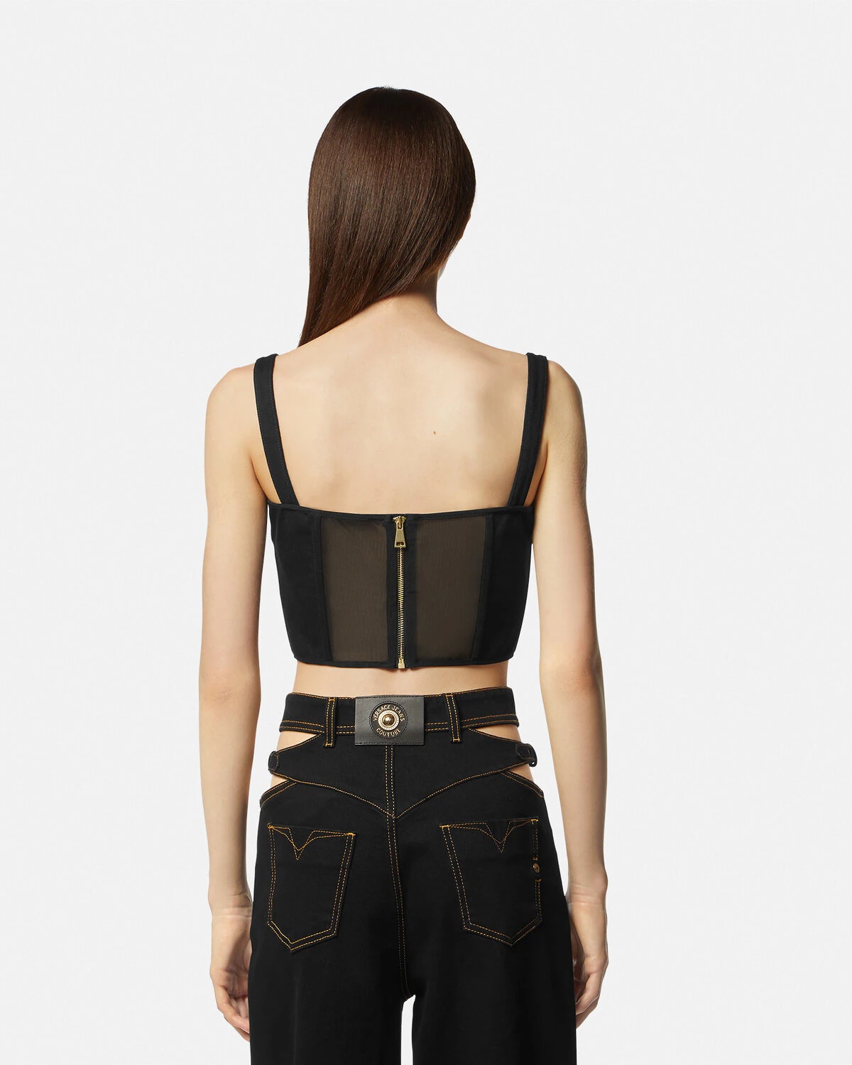 Baroque Buckle Bustier Top - 5