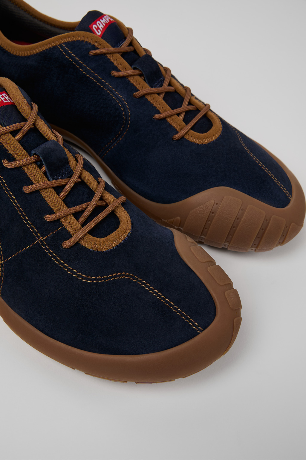 Blue Nubuck Sneakers for Men. - 2
