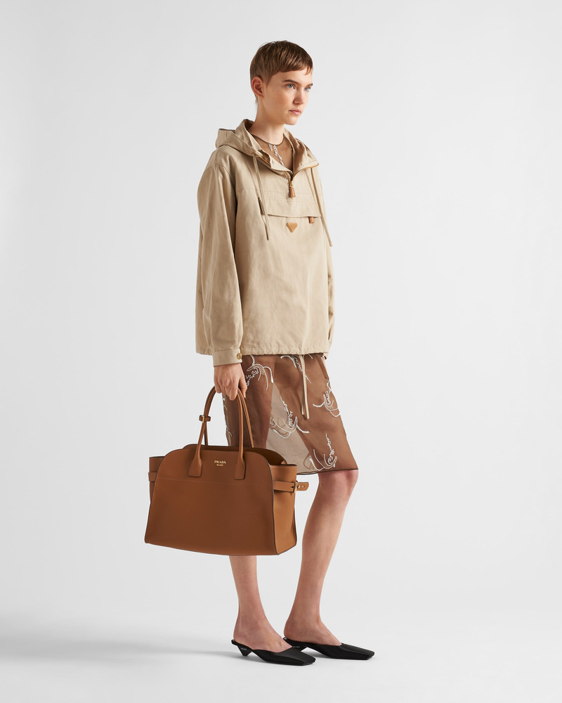 Prada Large leather tote bag outlook