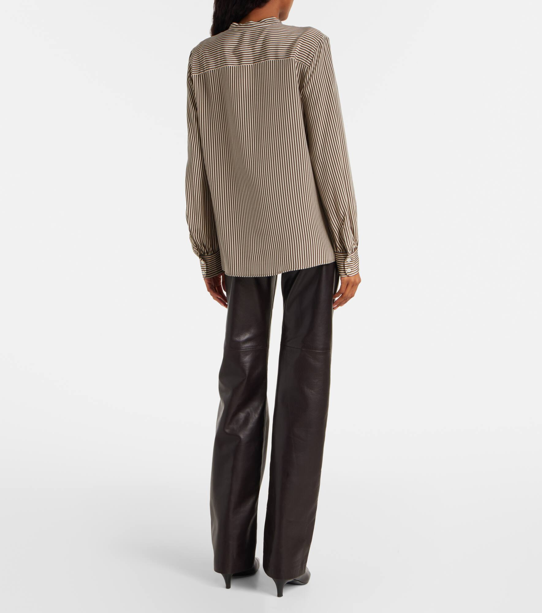 Striped silk shirt - 3