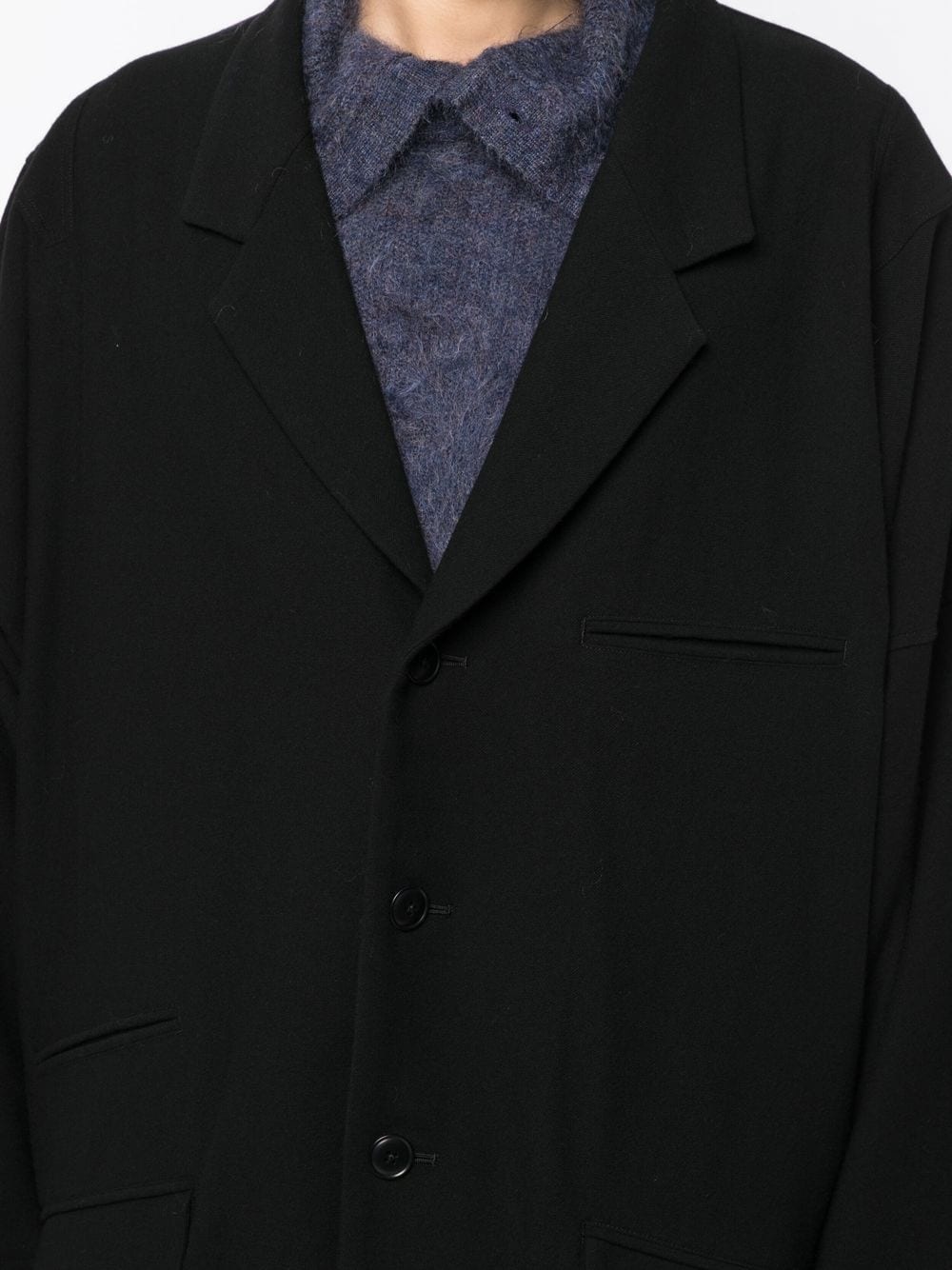 single-breasted wool blazer - 5