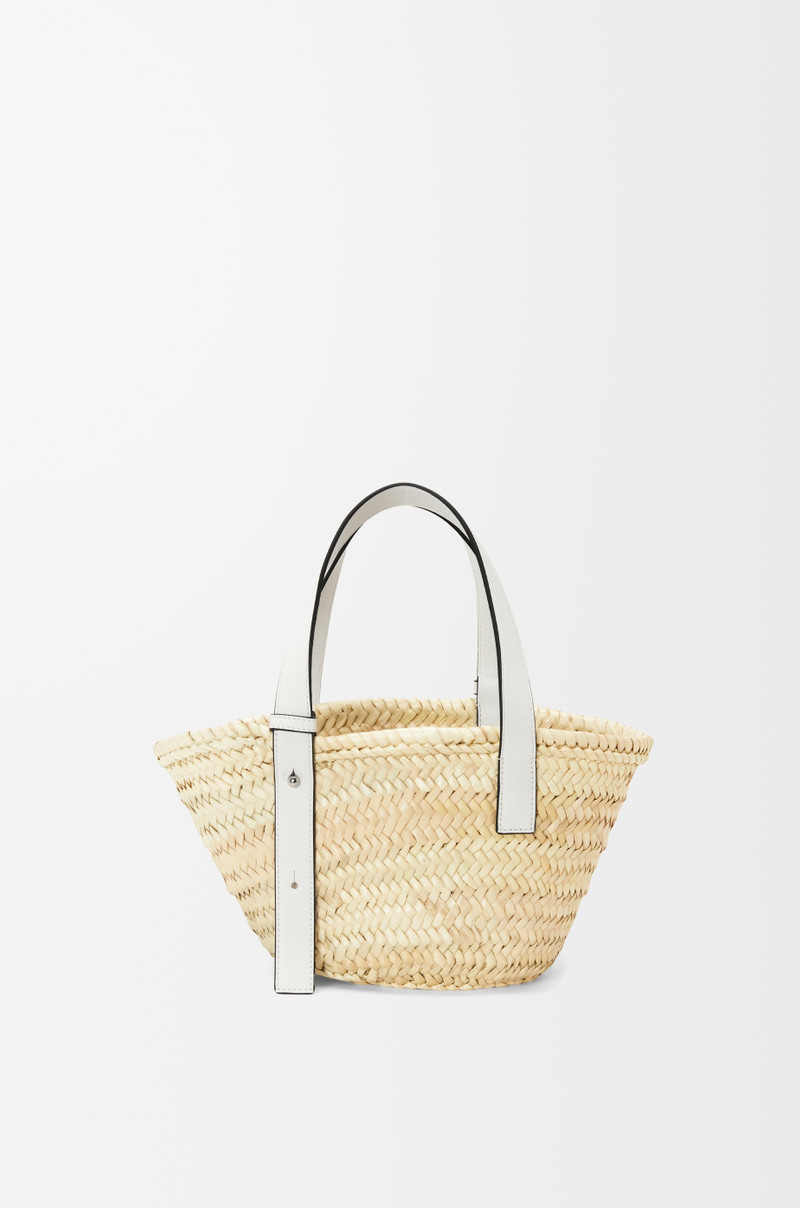 Small Basket bag in palm leaf and calfskin 4