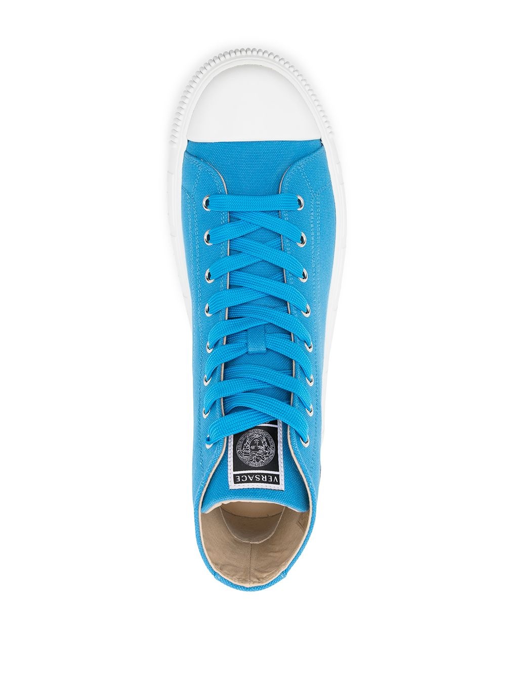 logo patch high-top sneakers - 4