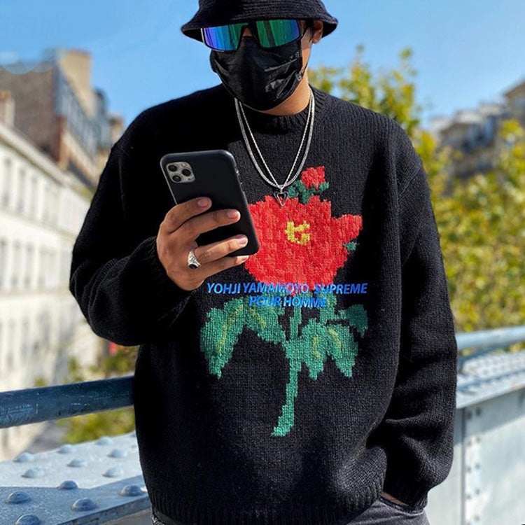 Supreme FW20 Week 4 Supreme x Yohji Yamamoto Crossover Rose Flower Pattern Unisex Black SUP-FW20-097 - 5